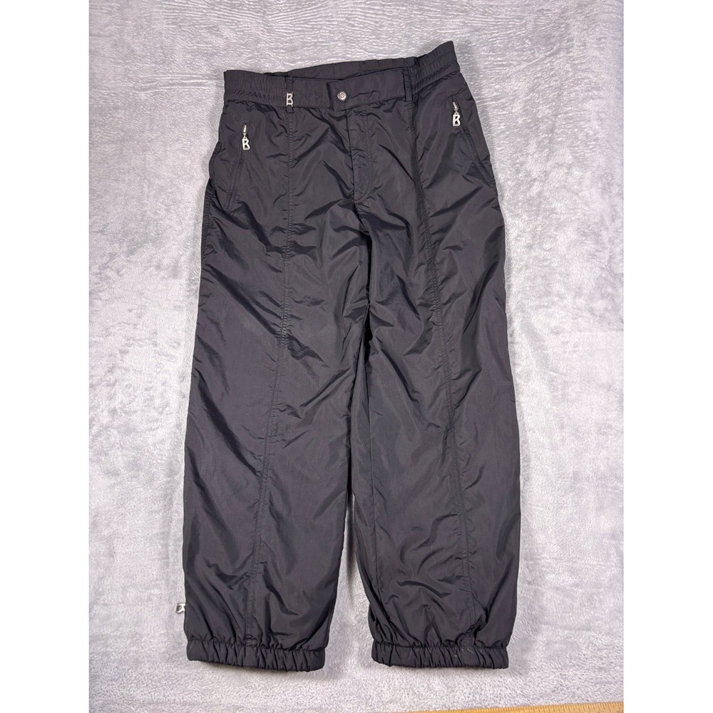 Bogner Skiing Pants Womens Size 16 Black Shell Exterieur Insulated Lining